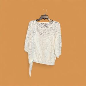 Madison Cream Lace Top